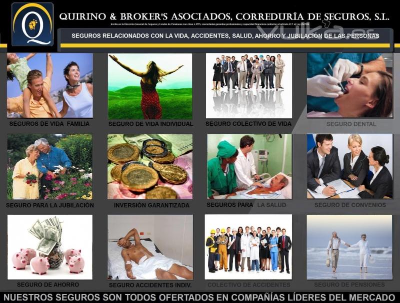 QUIRINO & BROKERS - Ejemplos de algunos de los seguros personales mas importantes que comercializamo