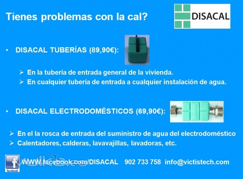 DISACAL STOP A LA CAL modelos y aplicaciones 