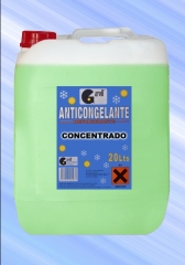 Anticongelante de diferente porcentaje