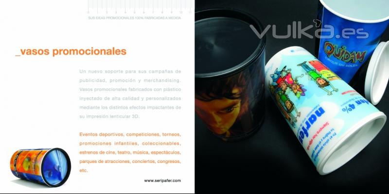 Vasos promocionales 3D