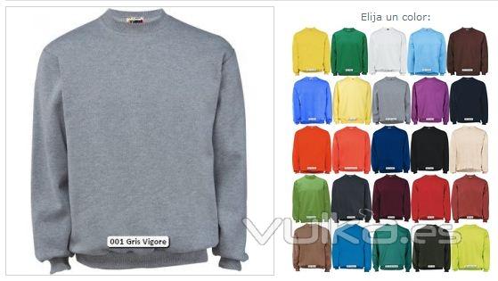 Sudadera cuello redondo