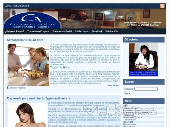 Diseño Web Centro Médico Gazamedic Estética