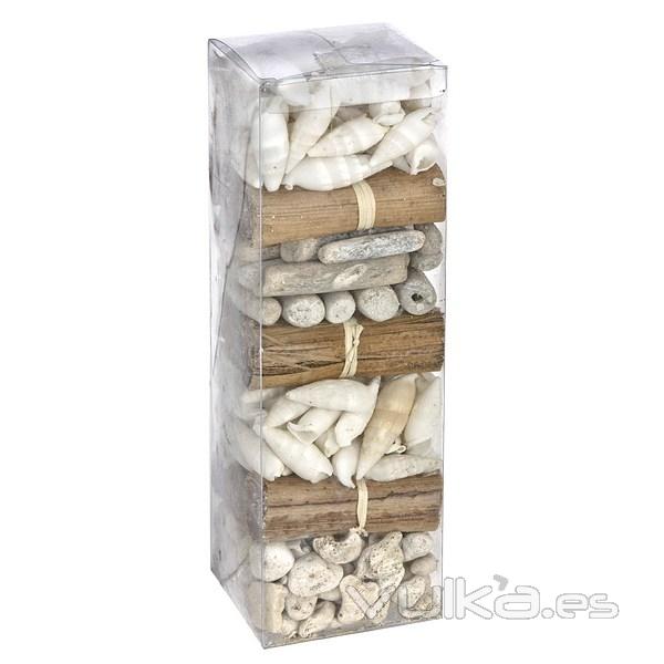 Complementos arreglos florales. Caja caracoles blancos decoracion 26 en lallimona.com (1)