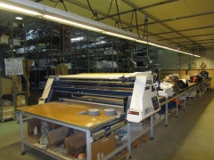 Confecciones La Plata. Mesa de corte