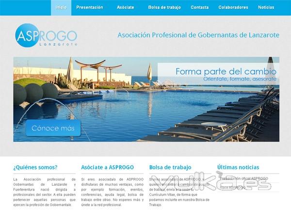 Diseño web Lanzarote, Asprogo