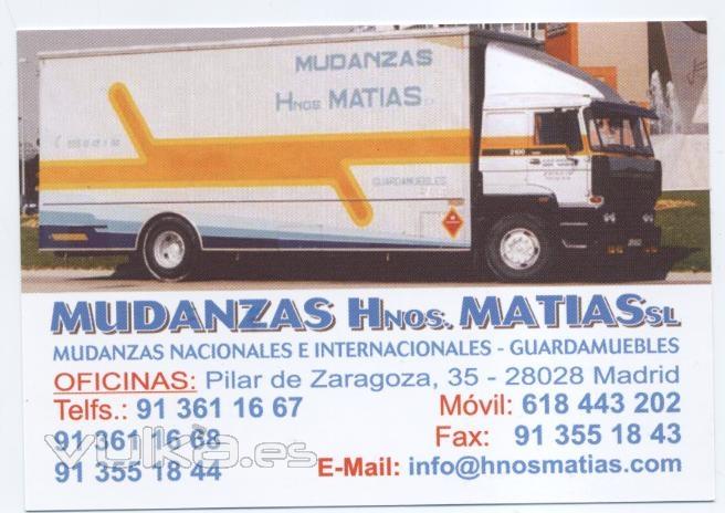 PRESENTACION MUDANZAS Y GUARDAMUEBLES HNOS.MATIAS,S.L.