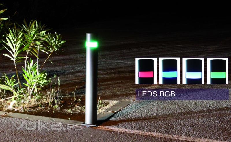 pilona city con leds 