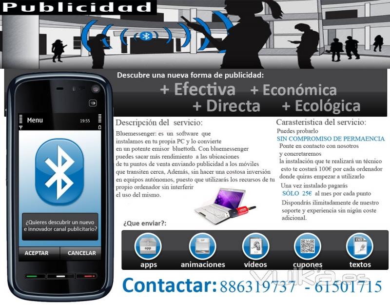 Publicida via  bluetooth