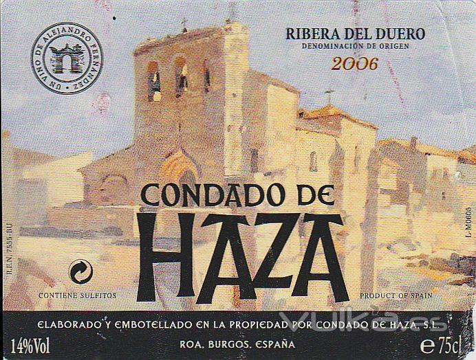 Ribera Condado de Haza tinto crianza