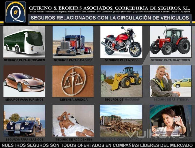 QUIRINO & BROKERS - Seguros más populares relacionados con la circulación.