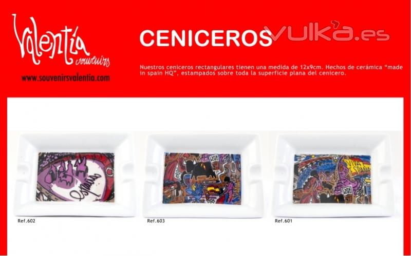 ceniceros rectangulares catálogo españa - Valentia souvenirs