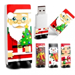 Memoria usb christmas series desde 1 hasta 8 gb lote minimo 50 unidades ref pzxnav