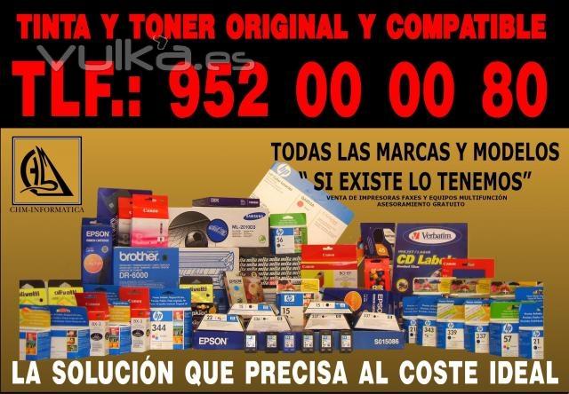 VENTA DE CARTUCHOS DE TINTA Y TONER DE TODAS LAS MARCAS Y MODELOS