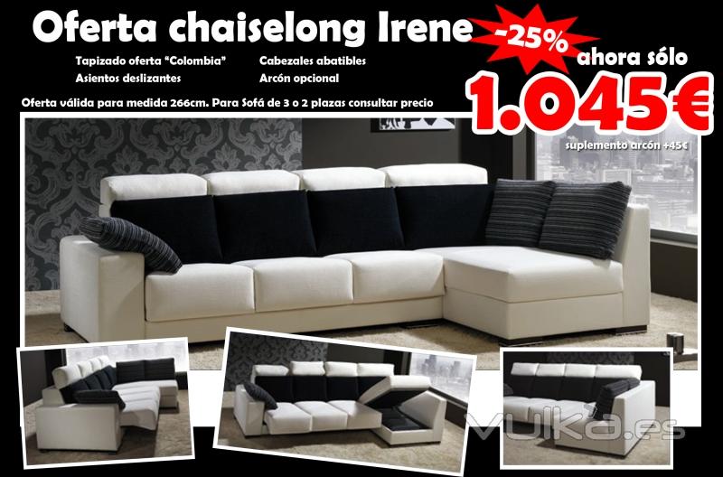 Oferta sof chaiselong Irene