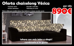 Oferta sofa chaiselong yesica