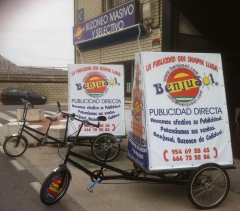 Triciclos publicitarios benjusol