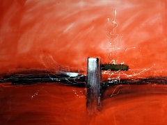 Rojo en plenitud - cuadro moderno