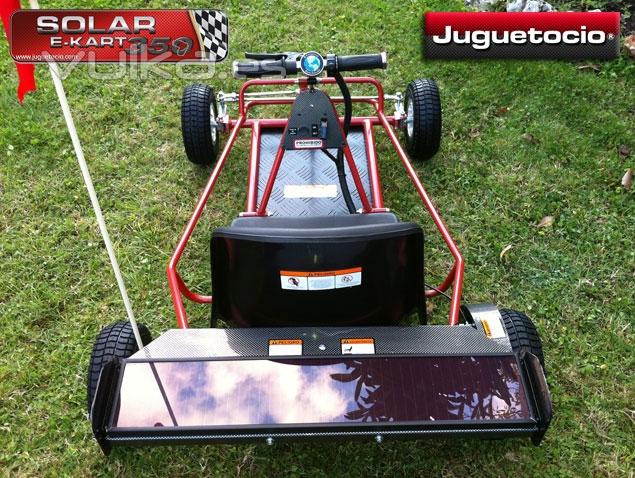 E-KART SOLAR  350W JUGUETOCIO. El e-kart motor elctrico tambin carga energa a travs de panel so