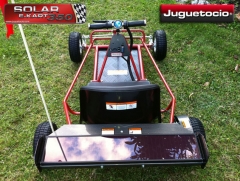 E-kart solar ® 350w juguetocio el e-kart motor electrico tambien carga energia a traves de panel so