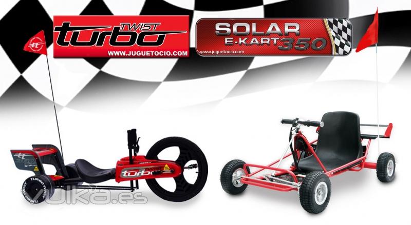 Turbo Twist 360 & E-Kart Solar  350W JUGUETOCIO. Comprar en www.juguetocio.com. Envos en 24 hora