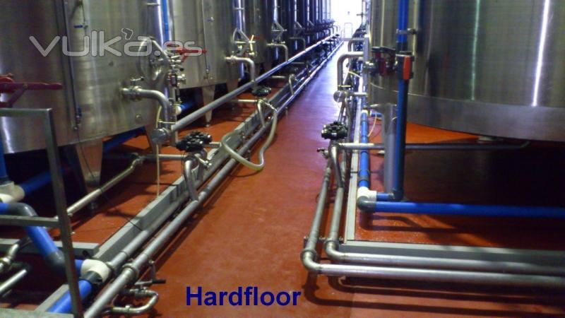 pavimento epoxi Hardfloor en bodega