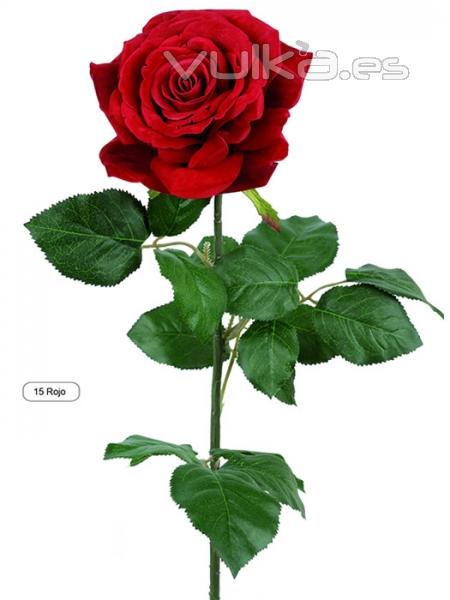 Rosas artificiales de calidad. Rosa Tiffany artificial terciopelo oasisdecor.com