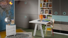 Mueble juvenil con mesa estudio del catalogo aire