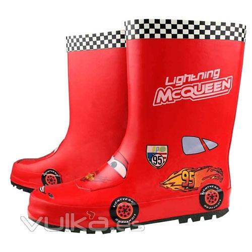 Botas de agua (katyuskas) Cars. Producto licenciado. Pack de 24 unidades.  Ref. BORNLI7