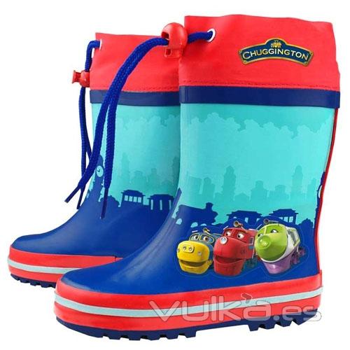 Botas de agua (katyuskas) Chuggington. Producto licenciado. Pack de 24 unidades.  Ref. BORNÑLI6