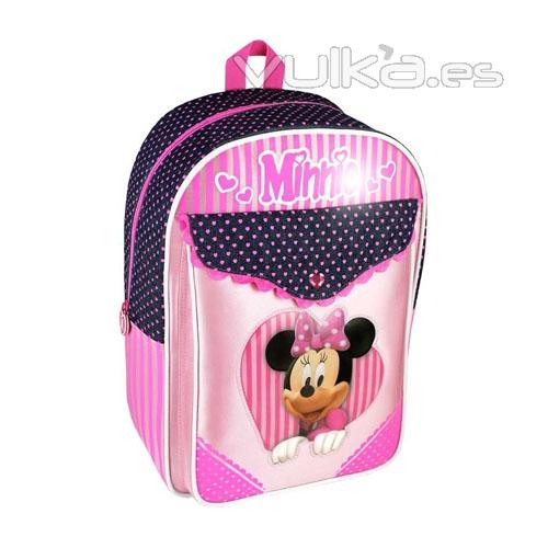 Mochila mediana Minnie / Disney. Producto licenciado. Pack de 24 unidades. Ref. BORNÑLI14