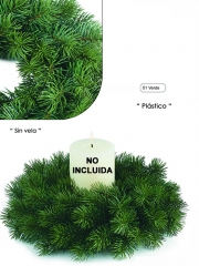 Pino de navidad corona pino plastico oasisdecorcom