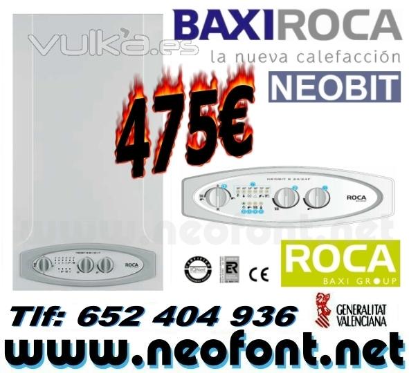 Caldera para calefaccin y A.C.S. Roca Neobit 24/24f por 475EUR