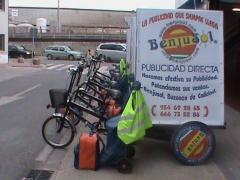Triciclos publicitarios en sevilla benjusol