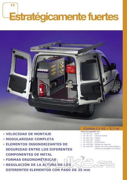 EQUIPAMIENTO FURGONETAS INANSUR