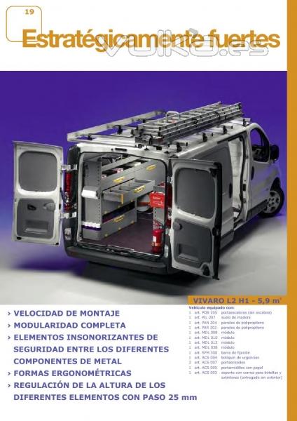 EQUIPAMIENTO FURGONETAS INANSUR