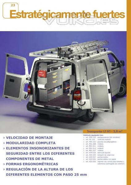 Equipamiento Furgonetas Inansur