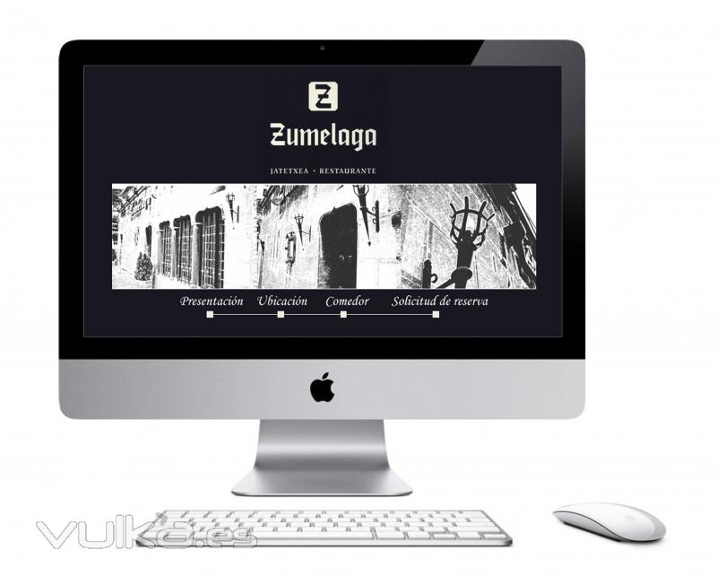 Diseño y desarrollo de pagina web para Restaurante Zumelaga