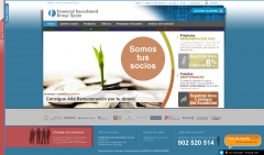 Diseo web de la pgina de financial investment group spain http://www.figs.es