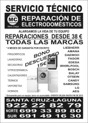 REPARACION ELECTRODOMESTICOS OFERTA NOVIEMBRE 2011