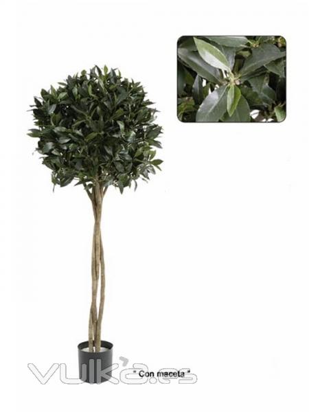 Laurel artificial de calidad. Arbol topiary laurel artificial oasisdecor.com