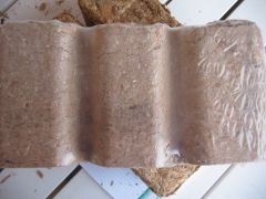 Briquetas de cascara de trigo - fabricadas con una ruf 1100