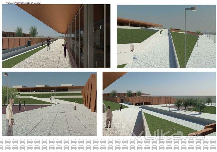 Din A2 Estudio de Arquitectura Proyecto Para Parking+Jardin