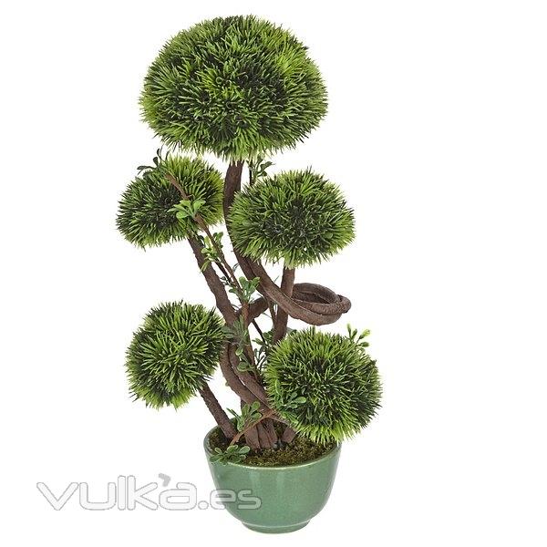 Plantas artificiales. Bonsai artificial topiary 5 bolas 28 en lallimona.com