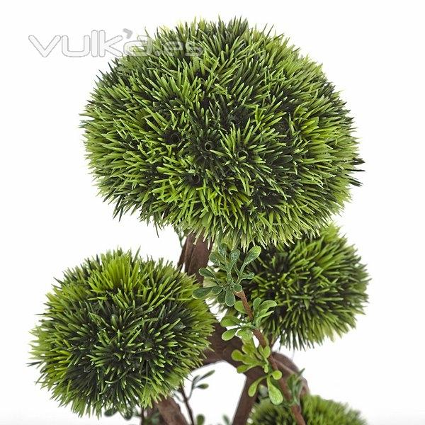 Plantas artificiales. Bonsai artificial topiary 5 bolas 28 en lallimona.com (2)