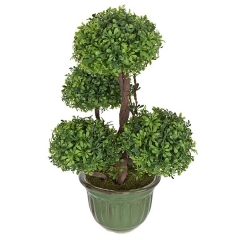 Plantas artificiales. bonsai artificial topiary 4 bolas 31 en lallimona.com