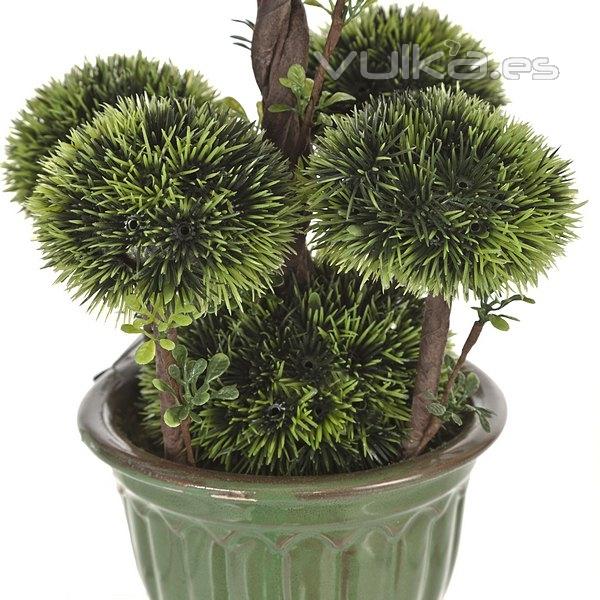Plantas artificiales. Bonsai artificial topiary 8 bolas 28 en lallimona.com (1)