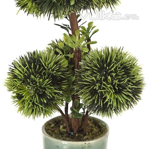 Plantas artificiales. Bonsai artificial topiary 4 bolas 18 en lallimona.com (1)