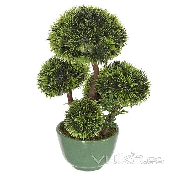 Plantas artificiales. Bonsai artificial topiary 5 bolas 20 en lallimona.com