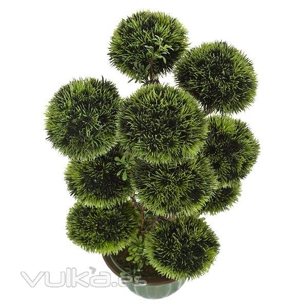 Plantas artificiales. Bonsai artificial topiary 12 bolas 35 en lallimona.com (2)