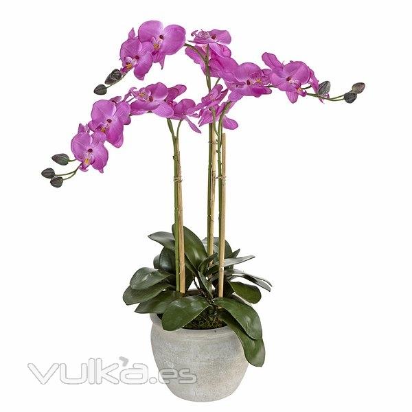 Plantas artificiales. Planta orquidea artificial ramas malva 75 en lallimona.com